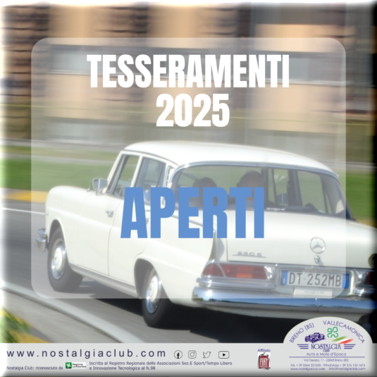 Aperti i tyesseramenti