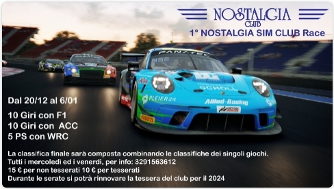 Nostalgia Sim Club Simulatori di Guida